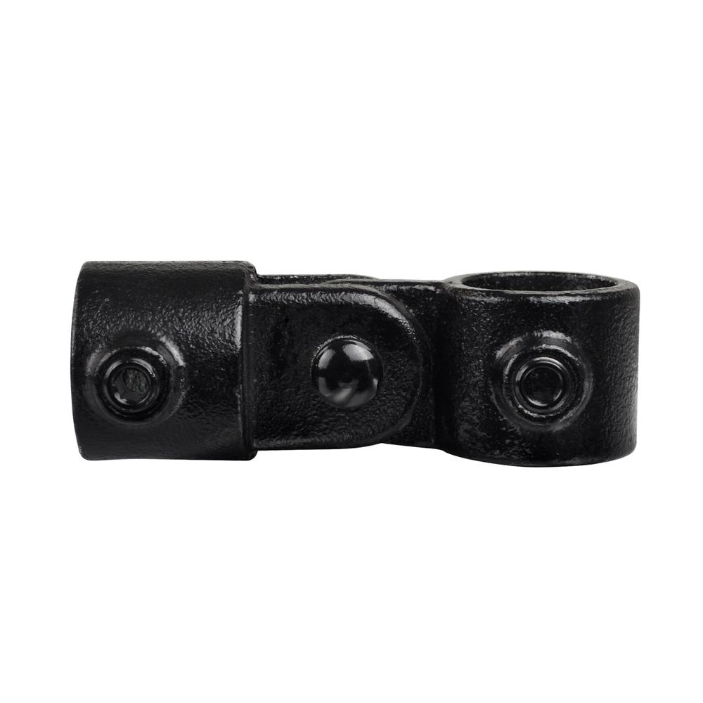 Doos Enkel scharnierstuk - zwart-C / 33,7 mm (40 stuks)
